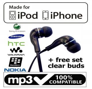   HEADPHONES for IPHONE & IPOD BLACKBERRY SAMSUNG HTC NOKIA 