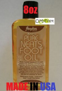 Angelus PURE 100 % NEATSFOOT Oil Compound Neats foot Oil 8oz