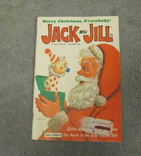 1968 DECEMBER JACK & JILL MERRY CHRISTMAS MAGAZINE   SANTA CLAUS ON 