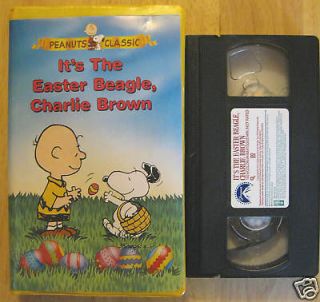 vhs peanuts it s the easter beagle charlie brown 1996