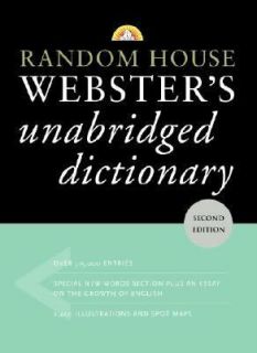 Random House Websters Unabridged Dictionary by Random House Disney 