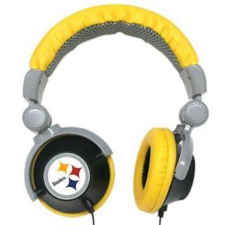   Pittsburgh Steelers DJ Style Headphones Black & Yellow #NFF10271PS NEW