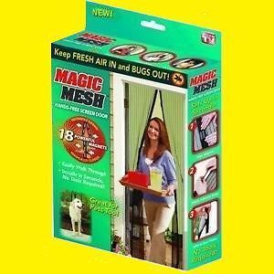   Magic Mesh Hands Free Screen Door with magnets AS SEEN ON TV worth $29