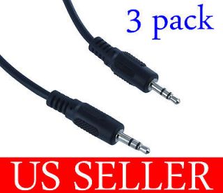 Pack Lot 6 FT 3.5mm M/M Stereo Audio Cords Cables for PC iPod  