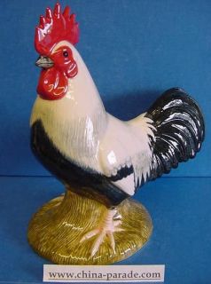QUAIL CERAMIC LARGE DORKING COCKEREL OR ROOSTER CHICKEN MANTELPIECE 