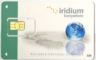 75 Minutes 3 month Iridium Satellite Phone Prepaid SIM Card