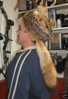 coyote fur mountain man hat raccoon fox black powder