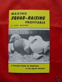 making squab raising profitable new book pigeons racing location 