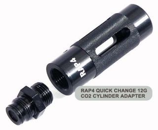 rap4 paintball quick change 12g co2 adapter time left $
