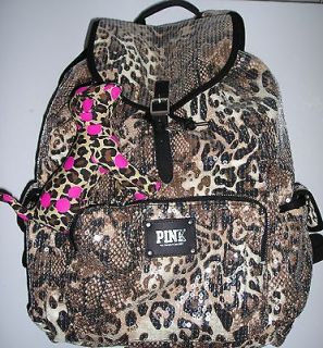 VICTORIAS SECRET PINK BLING BACKPACK , TOTE NEW SEQUINS SOLD OUT 