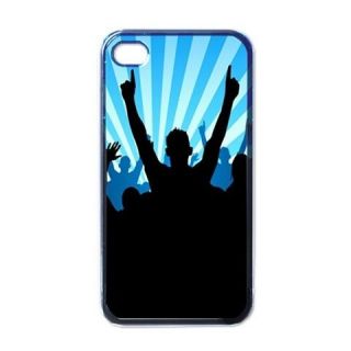 new iphone 4 hard case cover silhouette people celebrate from