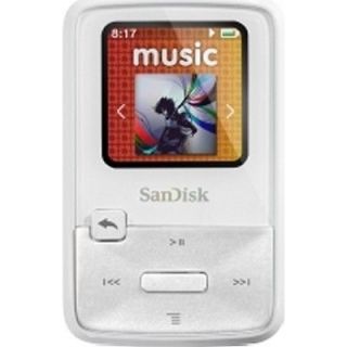 NEW White Four Gigabite Music Player.Memory Card Slot.Portable Song 