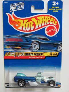 Hot wheels 2000 Tony Hawk Skate Series Rigor Motor Blue #041