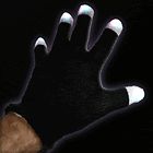 black led gloves rave wear party phat pants glow light