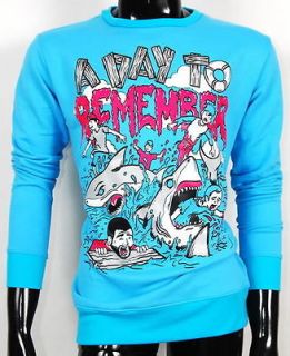 Blue SHARK A Day To Remember T Shirt Hoodie Sweater Jumper S,M,L