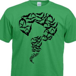 Sheldon Cooper Big Bang Theory Riddler Bats Green T Shirt 8 Colours 