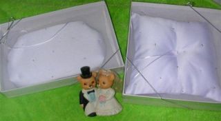 New Wedding Bears Cake Topper Ring Bearer Pillow Bridal Purse