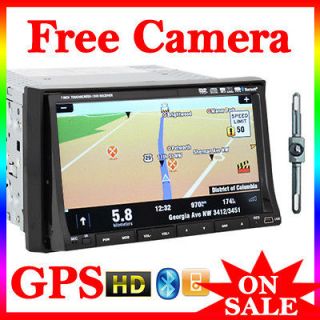 High End 2Din In dash 7Car DVD Player with GPS Navigation+Cam 