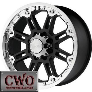   Black Rockwell Wheels Rims 6x139.7 6 Lug Sierra Titan Tundra GMC Chevy