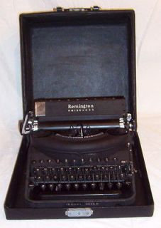 Antique Remington Noiseless Model 7 Typerwriter/ removable 