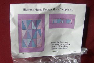 illusions 18 x 25 pieced roman shade sample kit time
