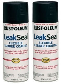   Leak Seal   Flex Rubber Coating   Roofs Flashing Concrete (lot of 2