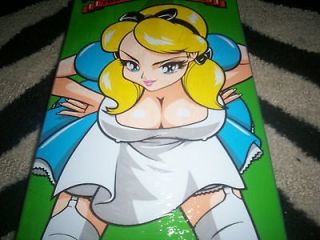 ALICE IN WONDERLAND SKATEBOARD DECK HOOK UPS ALICE & FRIENDS ALISONS 