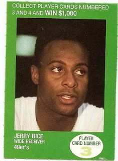 1990 British Petroleum BP Jerry Rice San Francisco 49ers Hall of Fame 