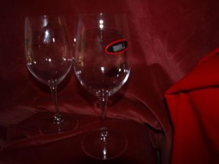 riedel set of 2 tulip shaped wine glasses new expedited