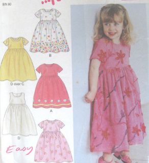Toddler Dress Sewing Pattern Sleeve Variations New Look 6171 Easy 