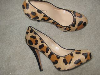 TALBOTS Cheetah Leopard Calf Hair Platform Pumps NWOB 6.5 $169