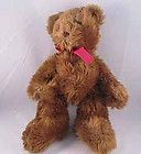 Russ Berrie Brown Plush Stuffed Animal Teddy Bear Euc Named Wadsworth 