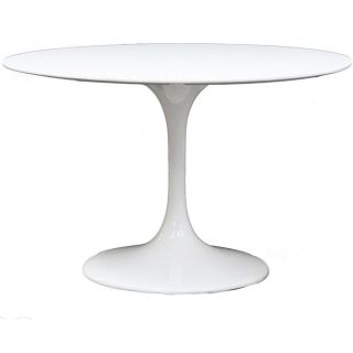 Eero Saarinen Style White 40 inch Tulip Dining Table   White