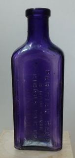 DECORATOR BOTTLE Extreme Purple Parisian Sage Hair Tonic Bottle 1910