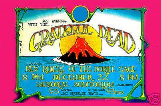 Jerry Garcia & Grateful Dead Sacramento Memorial Auditorium Concert 