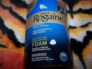 rogaine foam for men 3 months supply new sealed time