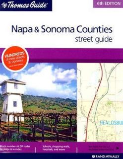 The Thomas Guide Napa Sonoma Counites Street Guide 2006, Paperback 