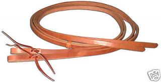   harness leather 1 in x 8 ft split reins loop ties USA weighted ends