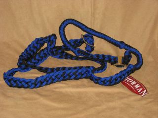   Knotted Nylon, Western Barrel, Roping, Competition Rein   Horse Tack