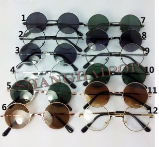 Penny Round Glasses Sunglasses Clear Dark Lens Shades Sunnies John 