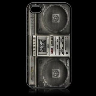 Retro Vintage Boombox Apple iPhone 4/4S case , Music, Radio, Free 