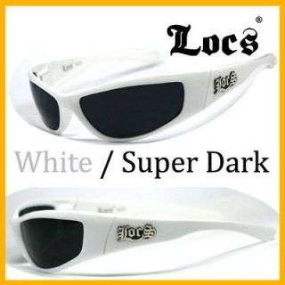 new locs mens gangster sunglasses uv400 white lc53