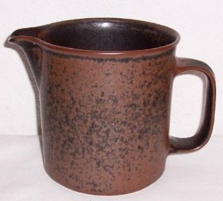 arabia finland 32 ounce ruska stoneware pitcher 