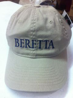 beretta weekender khaki osfa flex fit baseball cap hat new