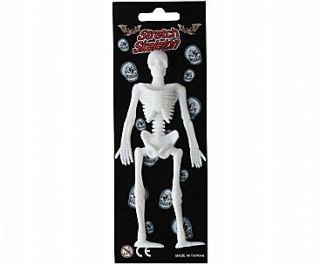 scary stretchy bendy skeleton halloween decoration party bag filler 