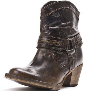 DI 681 Dingo Ladies Brown Metro Harness Fashion Boots Size 8 M