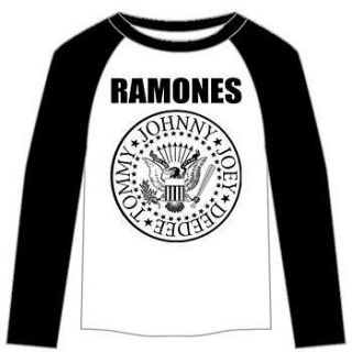 Ramones Baseball Presidential Seal 3/4 Sleeve Officially Licensed 