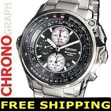 Seiko Men Chronograph 7T62 100M Sport Watch NIB +Warranty SNAB67 