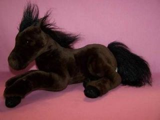 FAO Schwarz chocolate brown horse pony schwartz lying down animal kids 