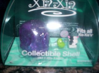 xia xia hermit crabs shell purple with flower time left
